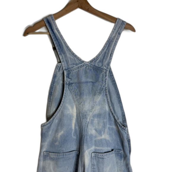 Carhartt Overalls ladies 28x32 Denim Distressed Workwear Utility Painter - Picture 9 of 14